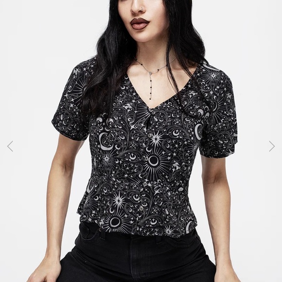 Stellaluna button up short sleeve top - Picture 2 of 5